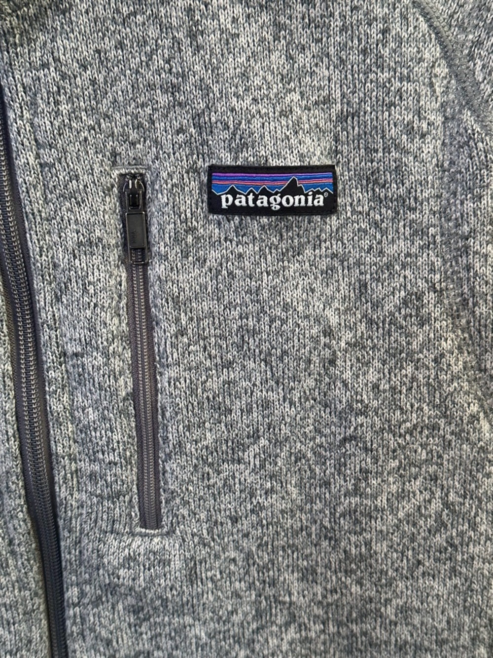 Patagonia Better Sweater Fleece Vest In Stonewash Size Medium EUC - Picture 6 of 7